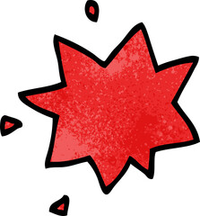 cartoon doodle explosion symbol