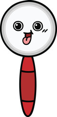 cute cartoon magnifying glass