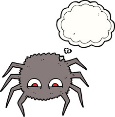 thought bubble cartoon spider