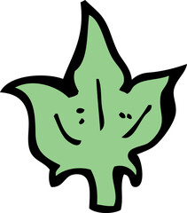 cartoon leaf symbol