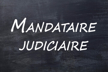 Obraz premium Mandataire judiciaire