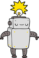 cartoon robot