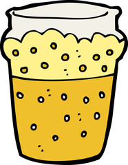 cartoon glass of beer