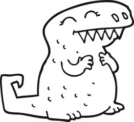 cartoon dinosaur