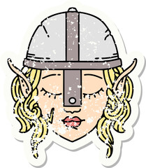 elf character grunge sticker