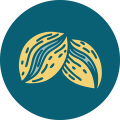 tattoo style icon of coffee beans