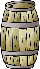 cartoon doodle beer barrel
