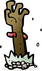 cartoon zombie hand