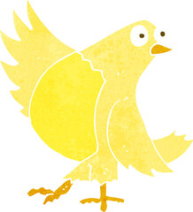 cartoon dancing bird