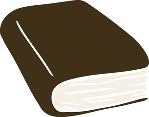 cartoon doodle brown diary