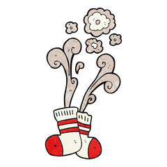textured cartoon smelly old socks