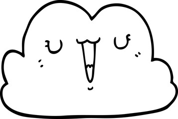 cute cartoon cloud