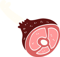 cartoon doodle meat joint