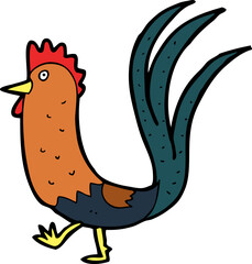 cartoon cockerel