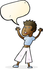 cartoon man panicking with speech bubble