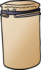 cartoon doodle storage jar