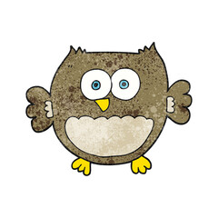 textured cartoon owl