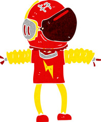 cartoon astronaut © lineartestpilot