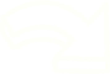 Curved Arrow Chalk Drawing