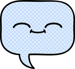 comic book style cartoon speech bubble