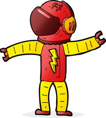 cartoon astronaut © lineartestpilot