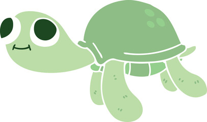 quirky hand drawn cartoon turtle