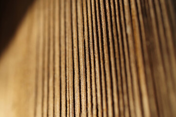 Stare zabytkowe drewno z bliska. Zbliżenie na detal.