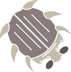 quirky hand drawn cartoon beetle