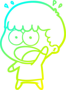 recommend clip art: cold gradient line drawing cartoon shocked man