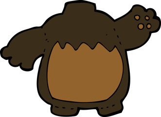 cartoon black bear body (mix and match cartoons or add own photo)