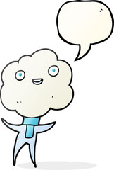 cute cloud head creature