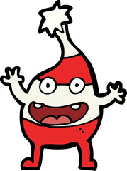 cartoon funny christmas creature