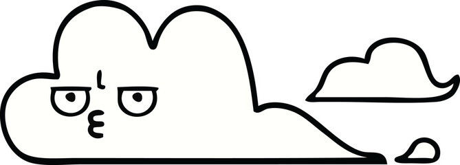 cute cartoon white cloud