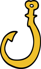 cartoon doodle hook