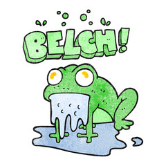 textured cartoon gross little frog