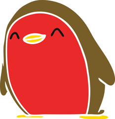 cartoon cute kawaii red robin