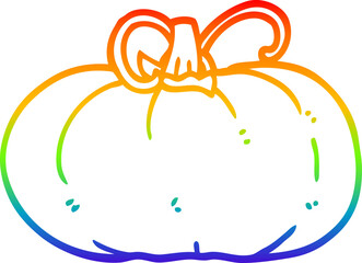 rainbow gradient line drawing cartoon winter squash