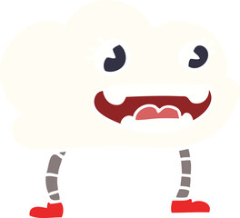 cartoon doodle expressive weather cloud