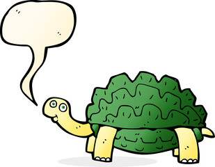 cartoon tortoise with speech bubble