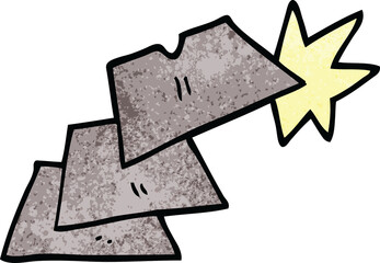 Obraz premium cartoon doodle work knife blades