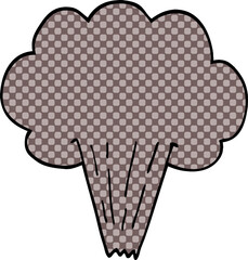 cartoon doodle whooshing cloud