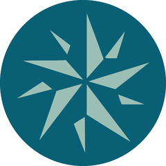 Obraz premium tattoo style icon of a star