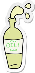 sticker of a cartoon oil