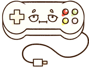 Game Controller Chalk Drawing