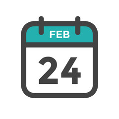 February 24 Calendar Day or Calender Date for Deadlines or Appointment