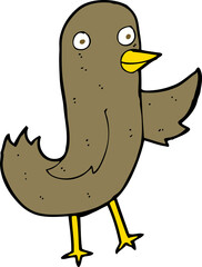 funny cartoon bird