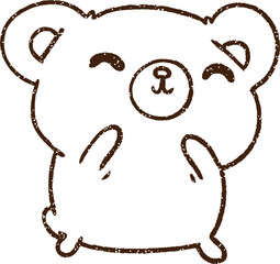 Bear Charcoal Drawing