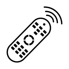 Remote control TV line icon. Vector illustration isolated on white background