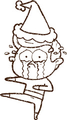 Christmas Dancer Charcoal Drawing