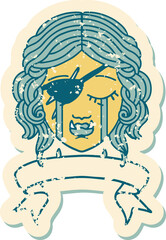 crying orc rogue character face illustration